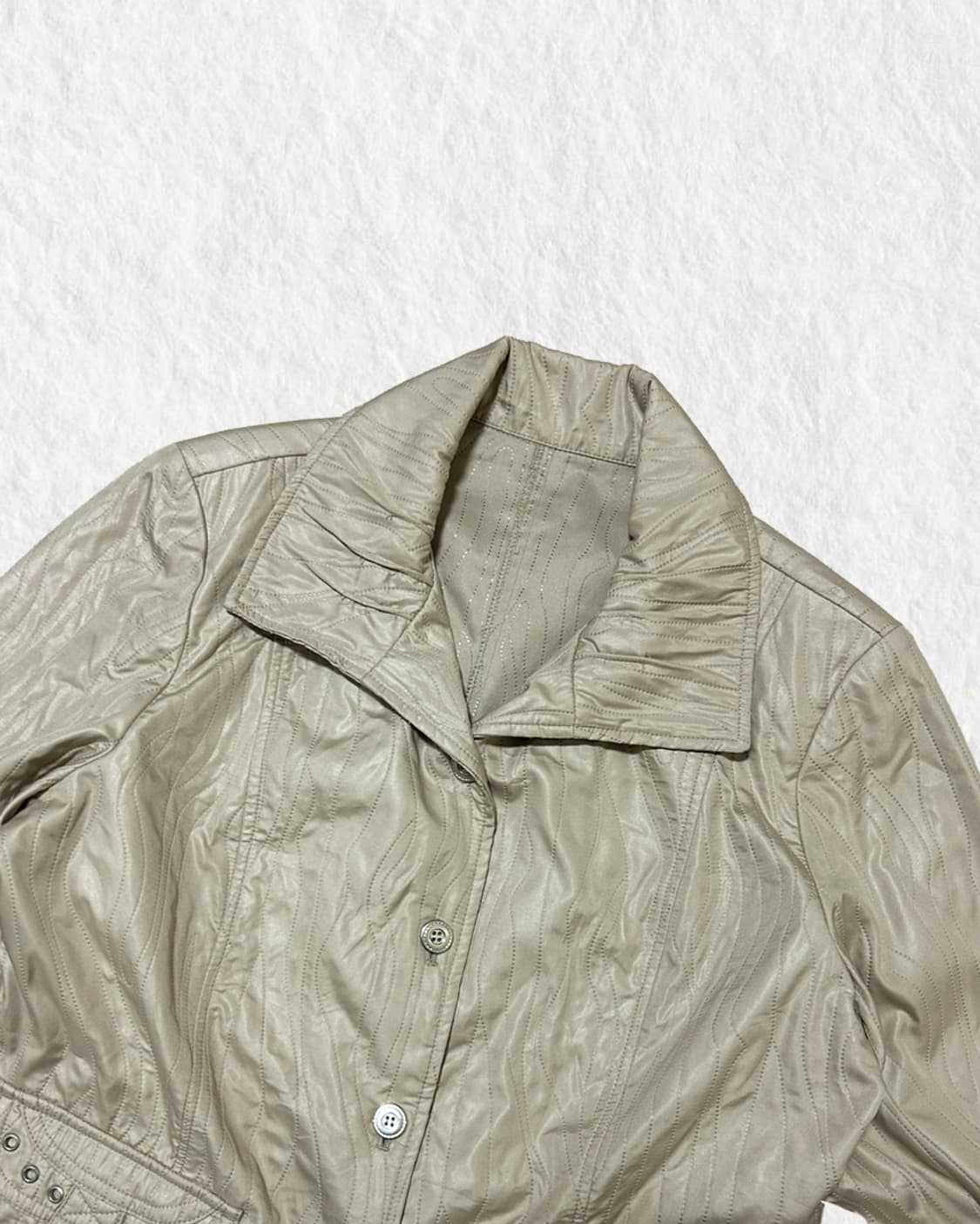 빈티지 실버포인트 베이지 자켓 상품이미지2
