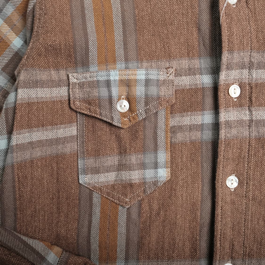 POST O'ALLS 포스트오버롤즈 체크 셔츠 L사이즈 상품이미지5