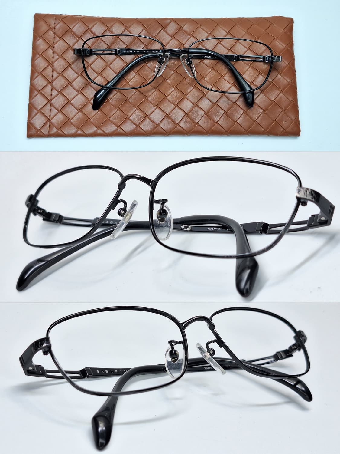 일본 하우스브랜드 Mild Flex FNT-4304N 티타늄 반무테 안경 상품이미지4