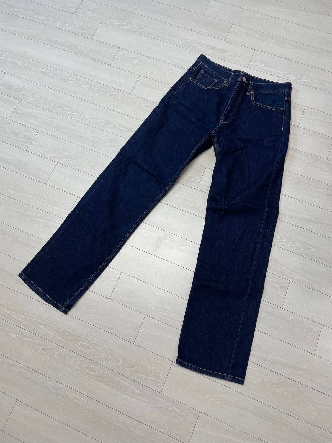 ZARA 논워싱 데님 팬츠 상품이미지1