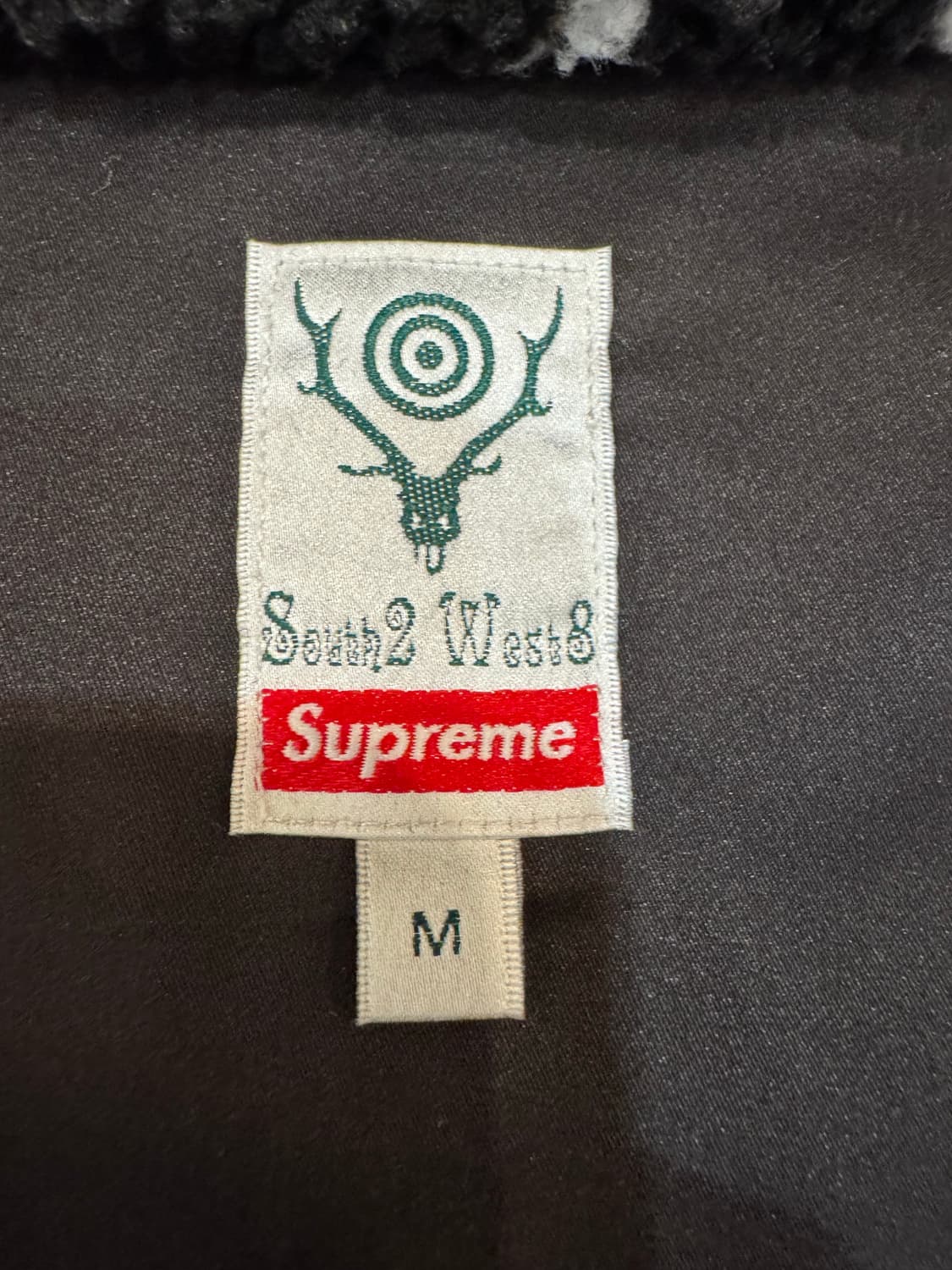 [M] 슈프림 x 남이서팔 플리스 자켓 블랙 상품이미지7