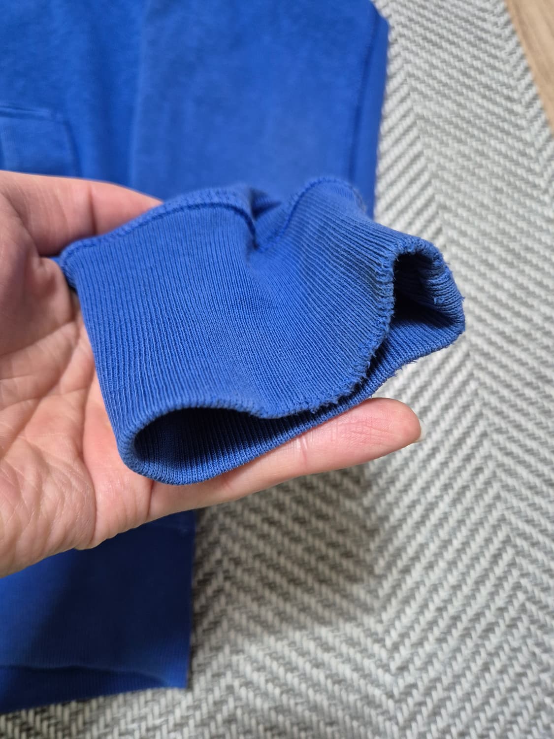 정품 스톤아일랜드 후드집업 95-M 파란색  상품이미지3