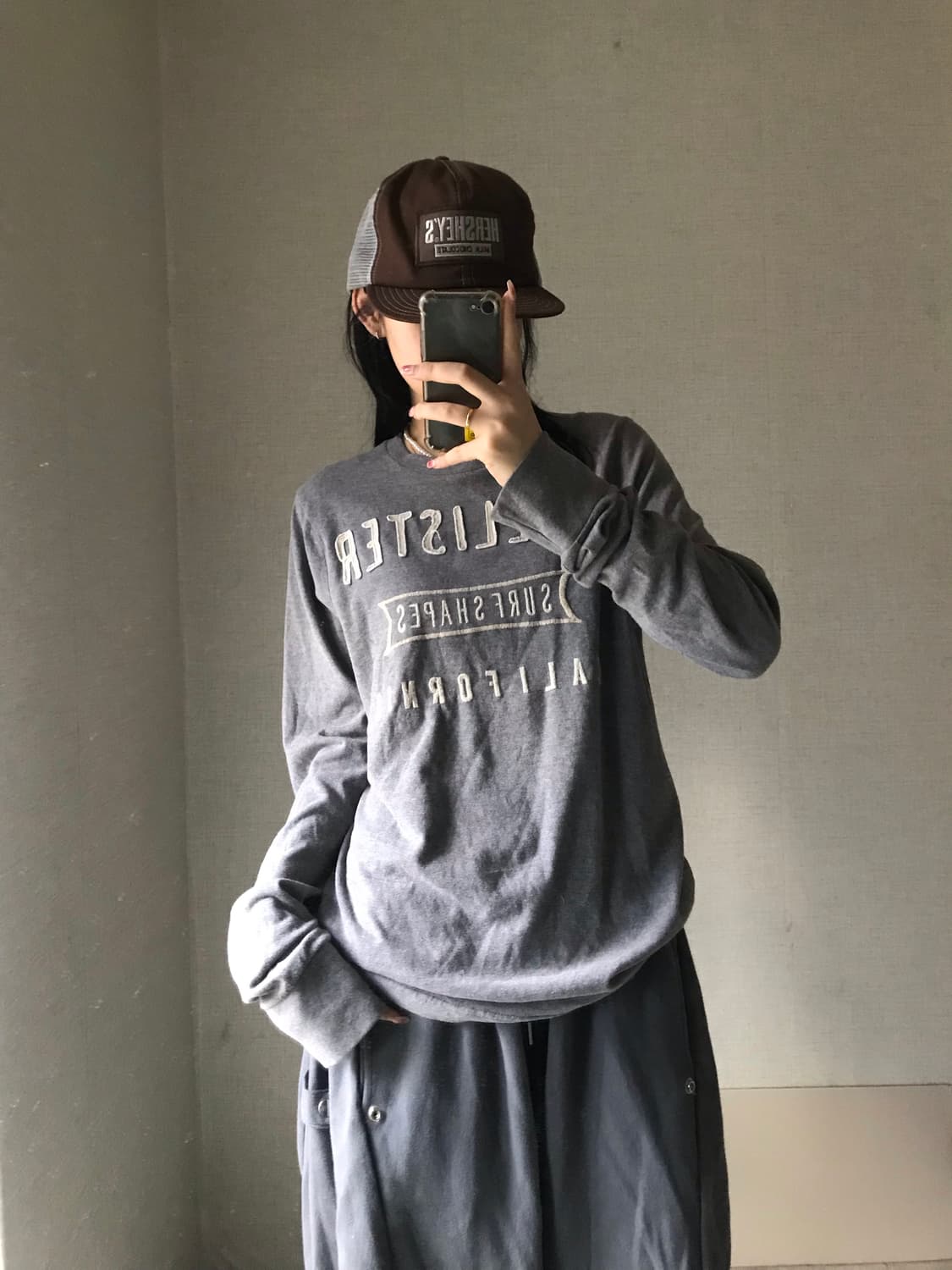 홀리스터 그레이 롱슬리브 상품이미지1