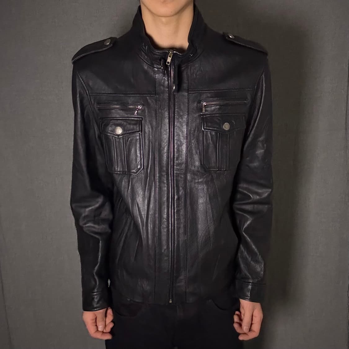 ltaly lamb skin leather jacket 상품이미지4