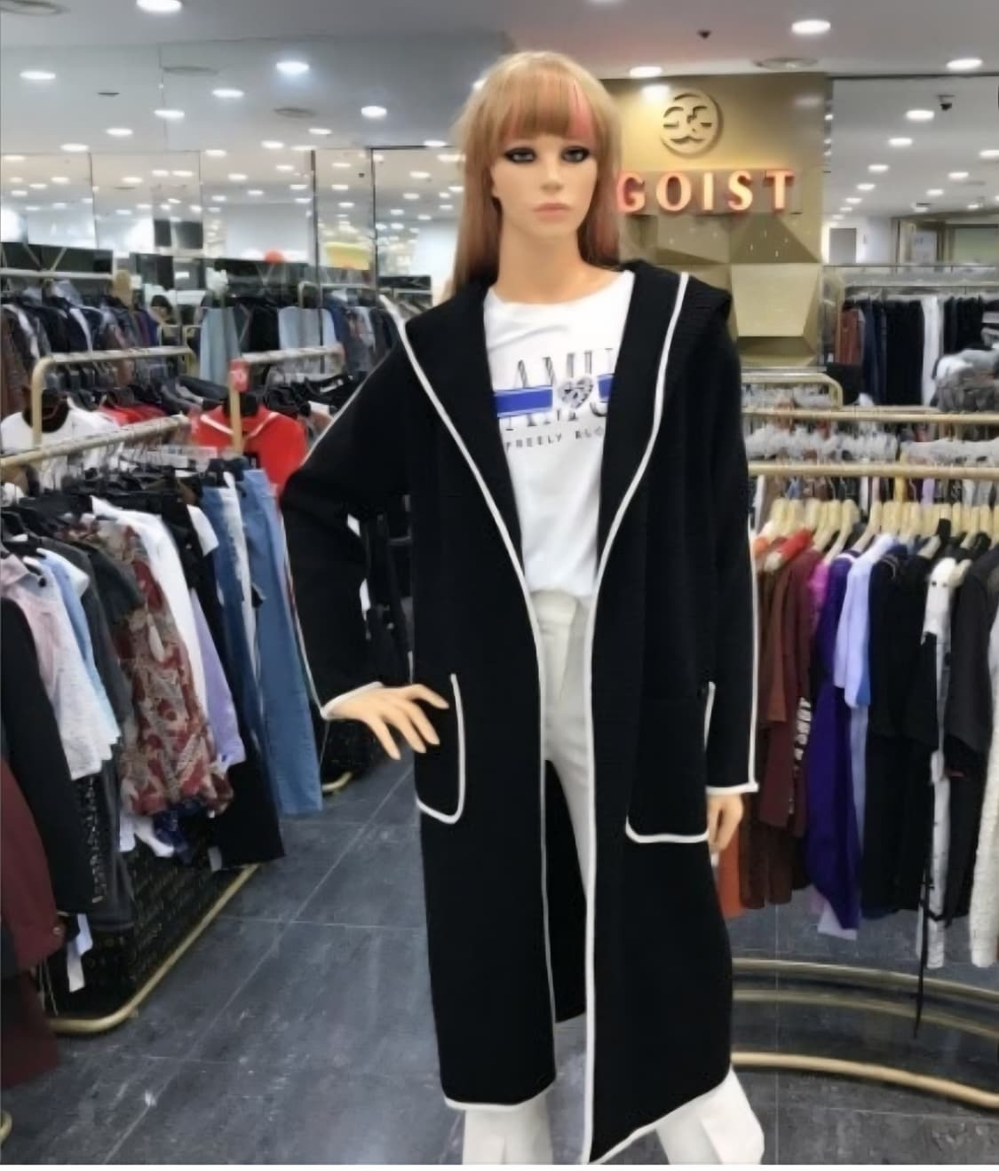 (새상품)에고이스트 테일러 숄카라 니트 롱가디건 상품이미지7