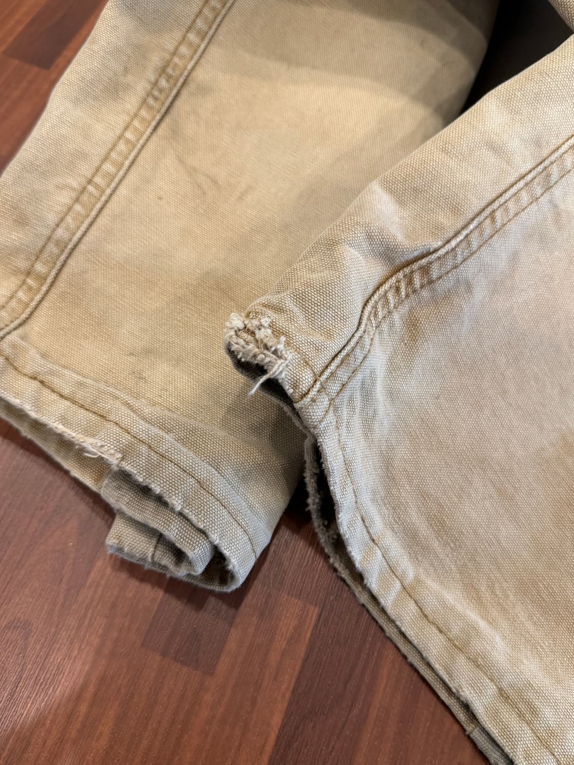 00s Carhartt 덕 캔버스 싱글니 워크 팬츠 (made USA) 상품이미지8