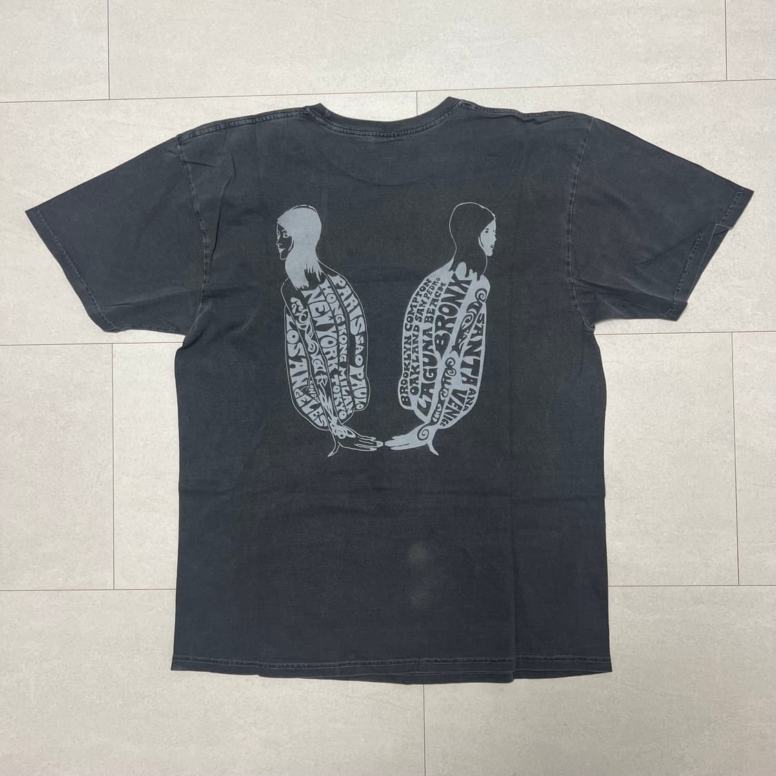 빈티지 스투시 티셔츠 L 그레이 상품이미지2