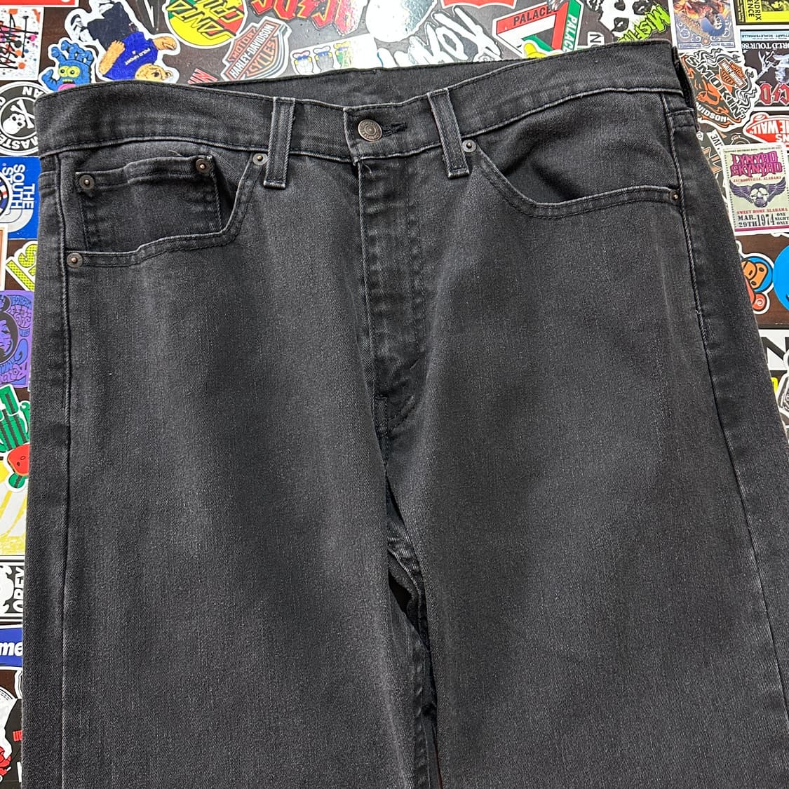 리바이스 505 블랙 진 데님 팬츠 34 상품이미지4