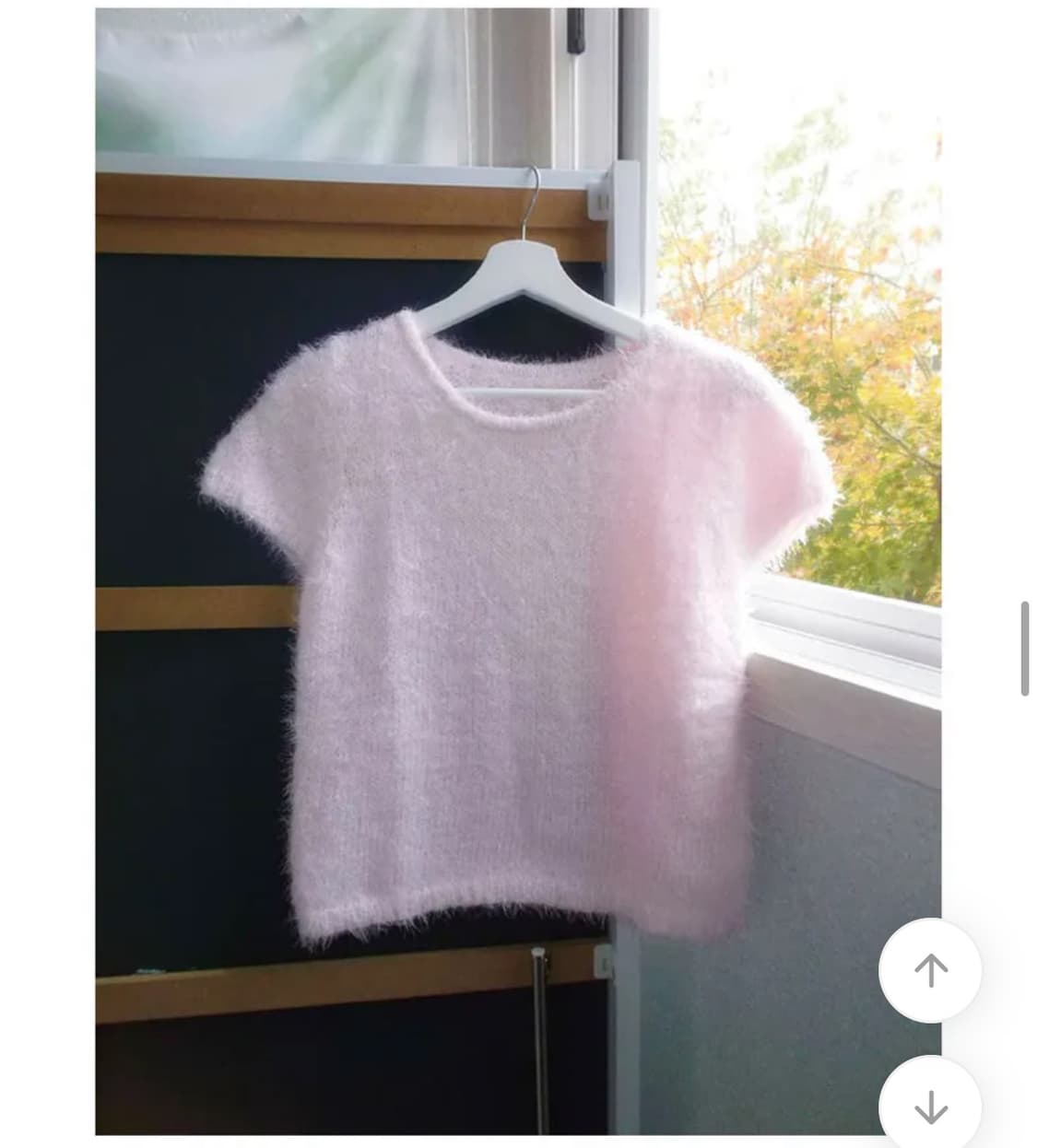 에이블리 오무트 캔디 부클 니트+레이어드 도트티 상품이미지2