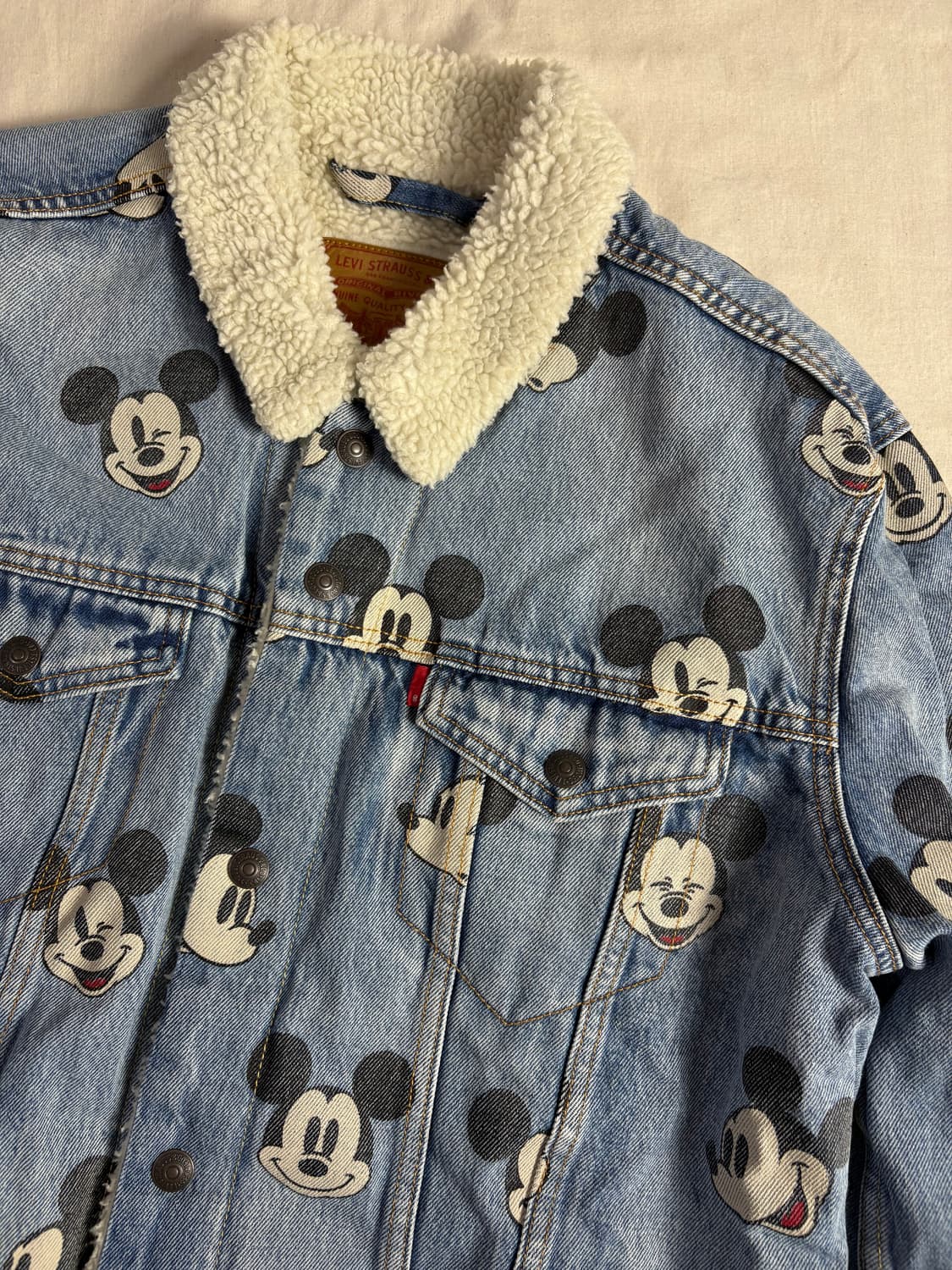 Levis x Disney 리바이스 디즈니 쉐르파 트러커 자켓 XL 상품이미지4