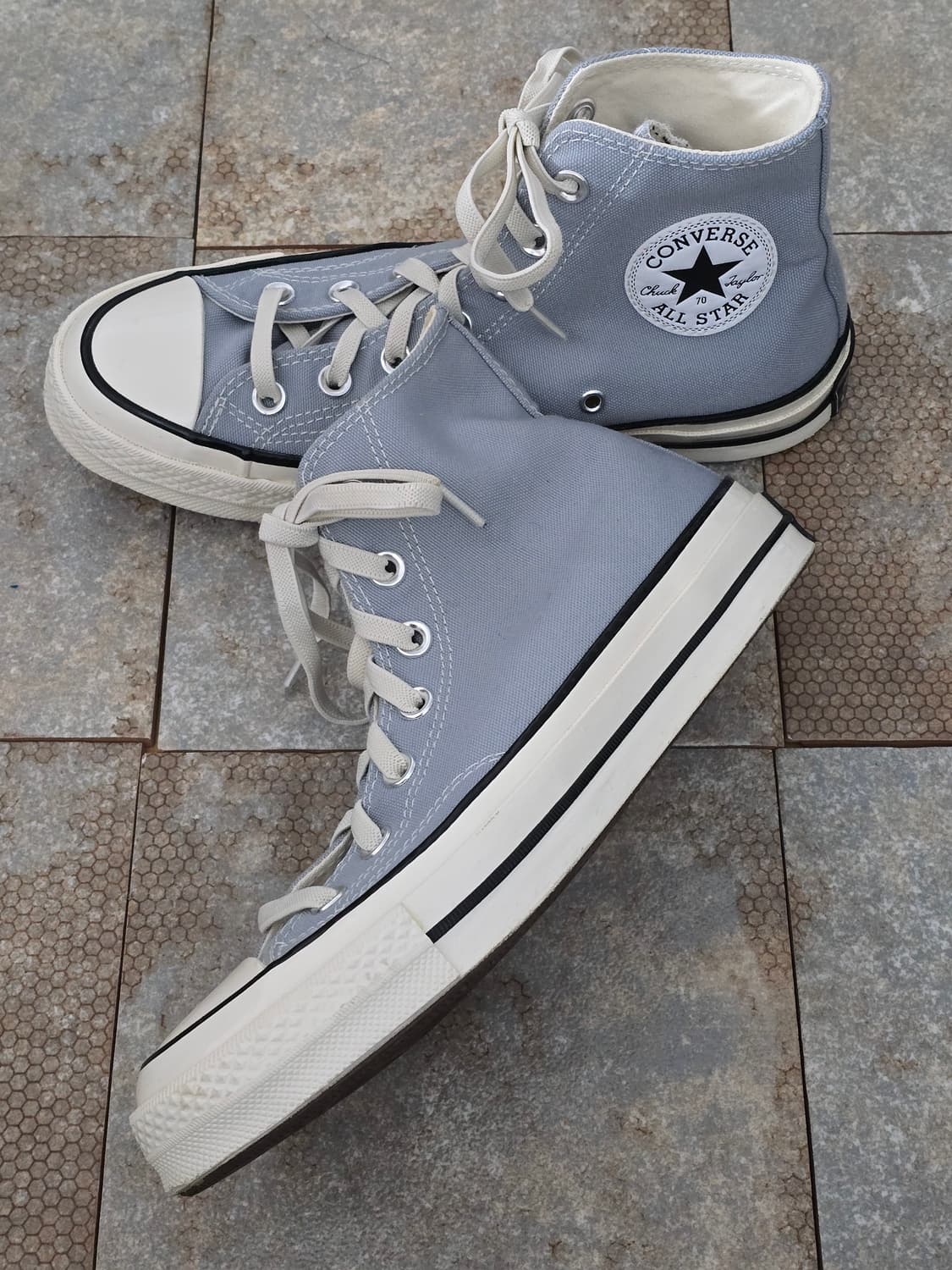 (245)컨버스 척 70 빈티지 캔버스 울프 그레이 하이  상품이미지4