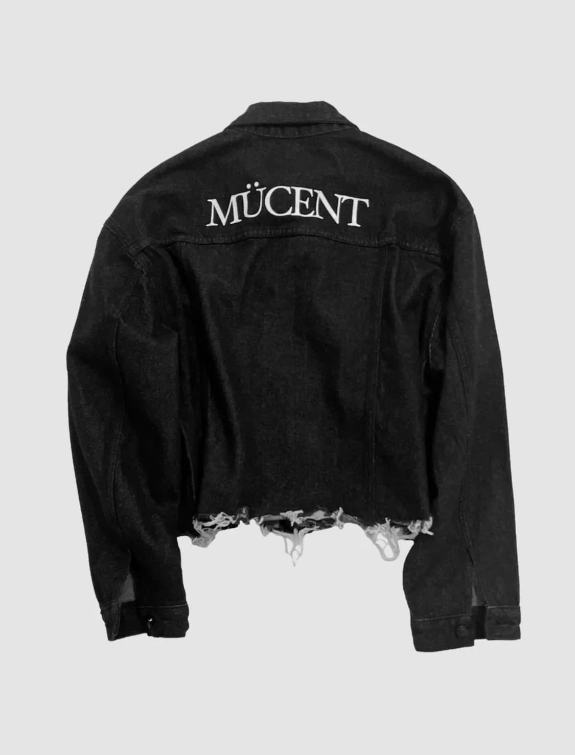 크롭 데미지 흑청 데님 자켓 청자켓 상품이미지1