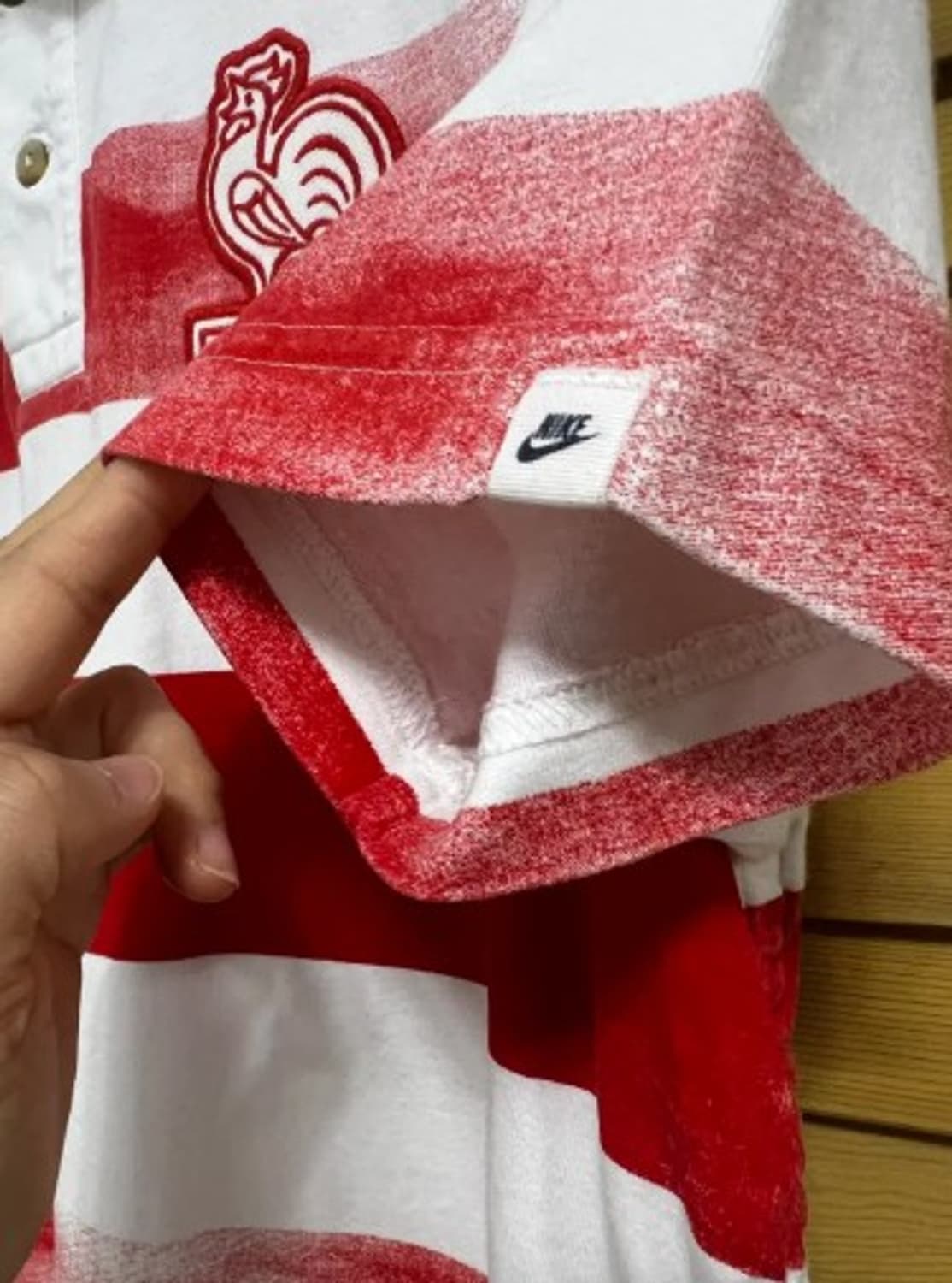 나이키 남성 레드스트라이프 카라반팔티셔츠 100 상품이미지4