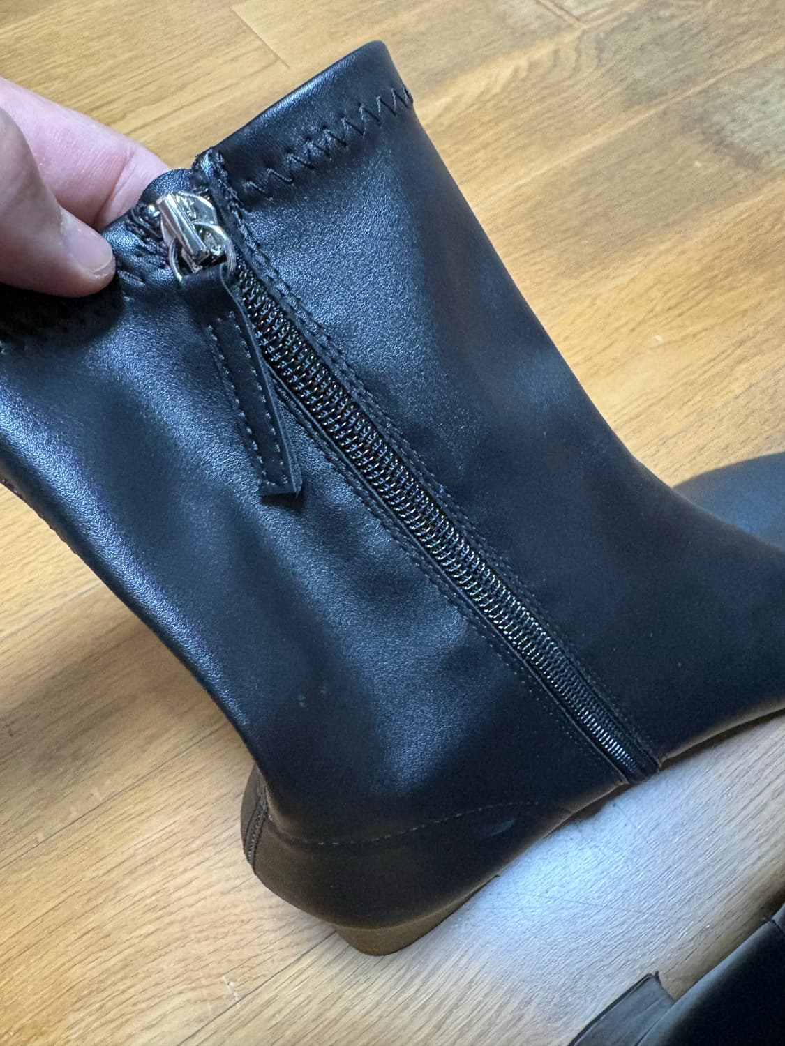 자라 블랙 앵클 부츠 245 사이즈 상품이미지4