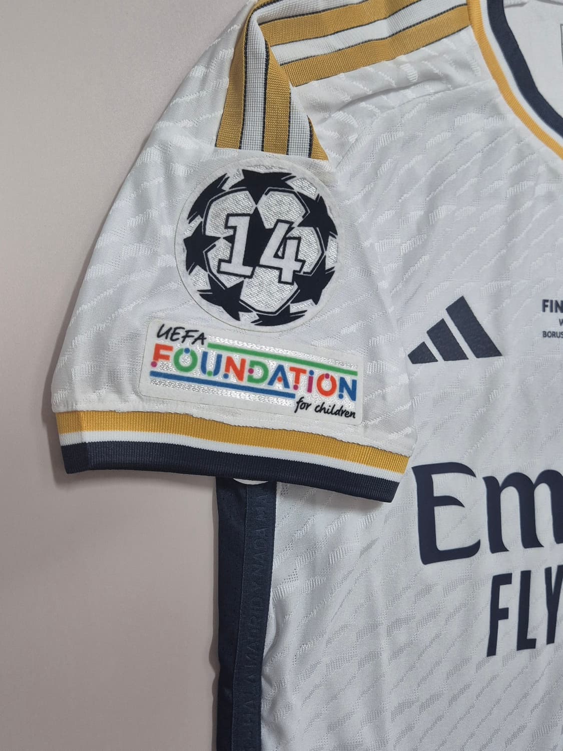 23-24 레알 홈 비니시우스 챔스결승버전 유니폼 M사이즈 어센틱  상품이미지5