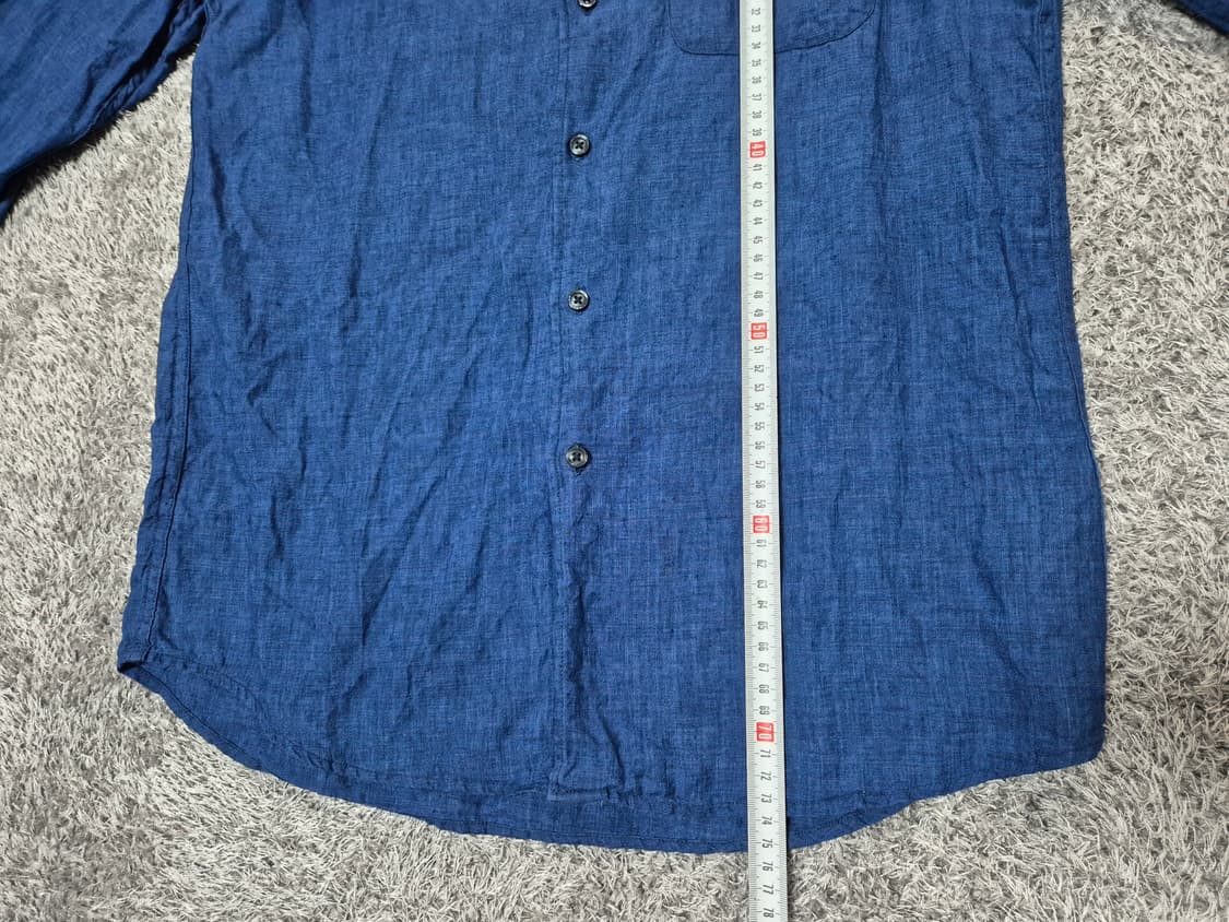 유니클로 남성 린넨 셔츠 L 상품이미지8