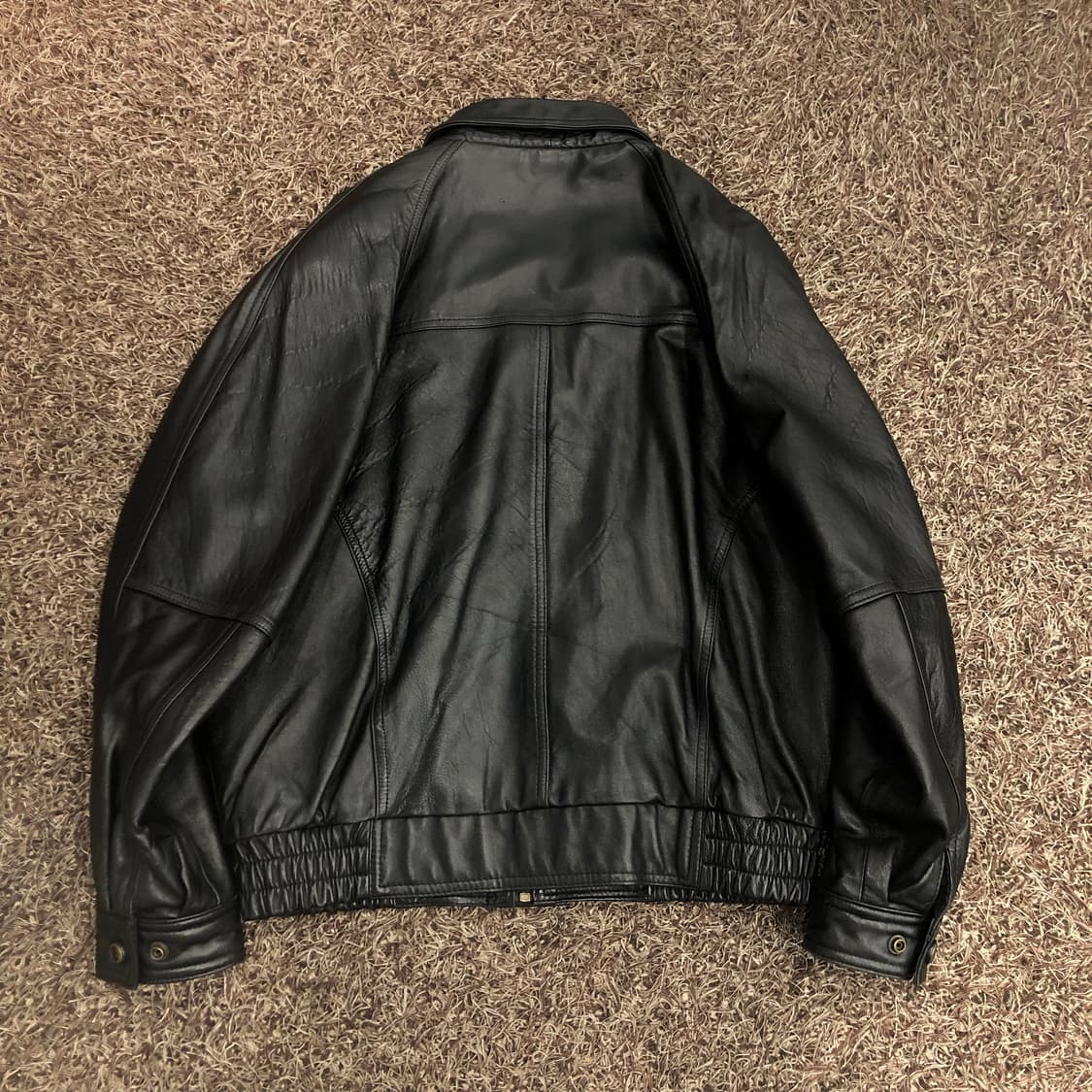 빈티지 양가죽 봄버 레더 가죽 자켓 상품이미지4