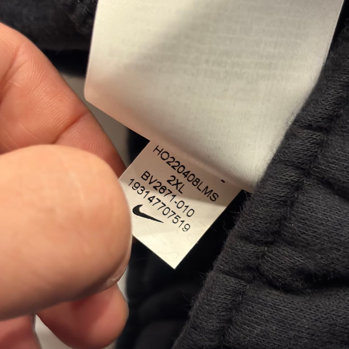 [2XL] 나이키 NSW 블랙 조거팬츠 B436 상품이미지6