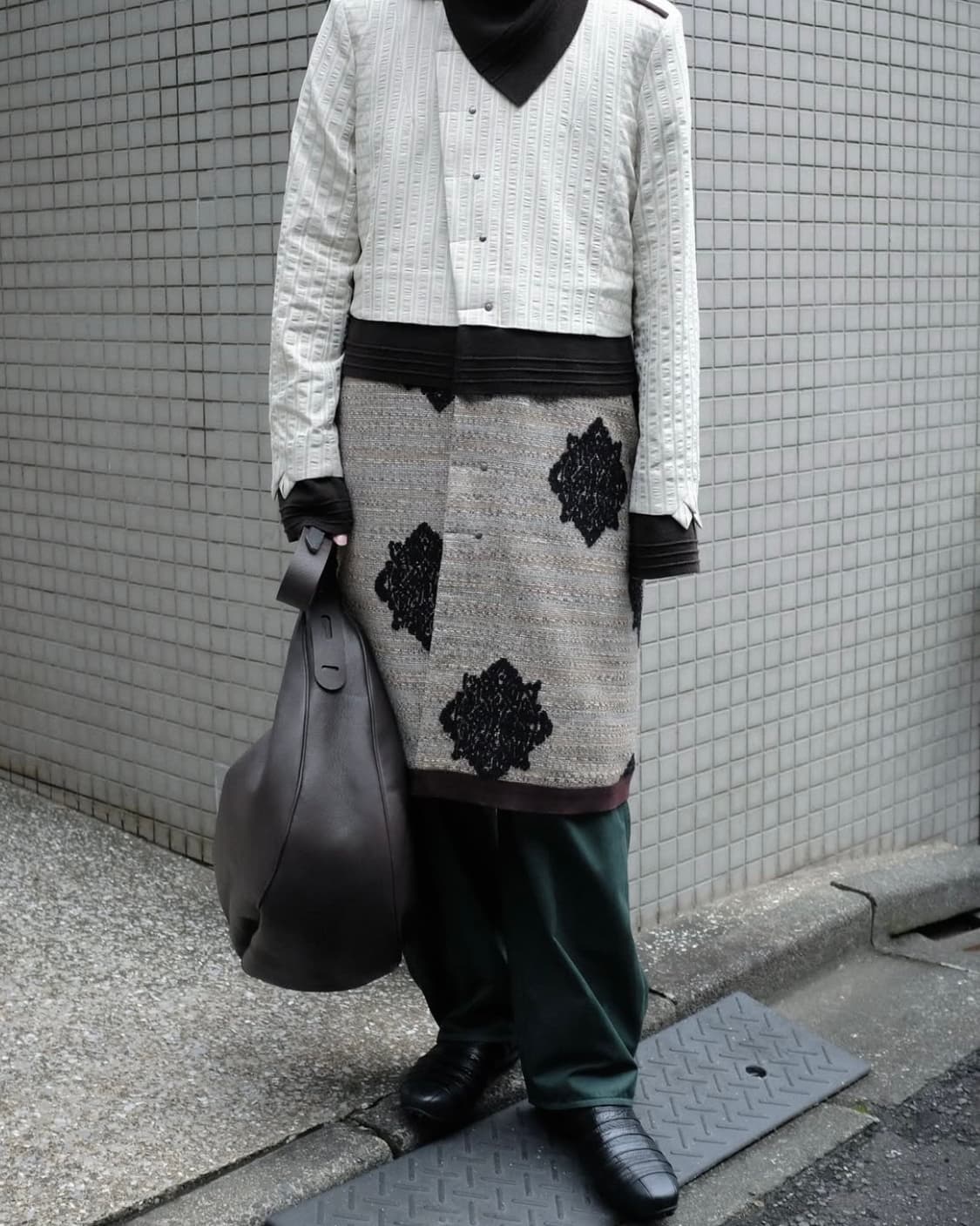 키코 코스타디노브 25fw MORAVIA 레더 백/초콜렛 상품이미지5