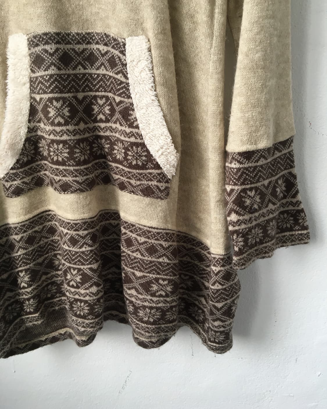 Snow pattern hood knit onepiece 상품이미지4