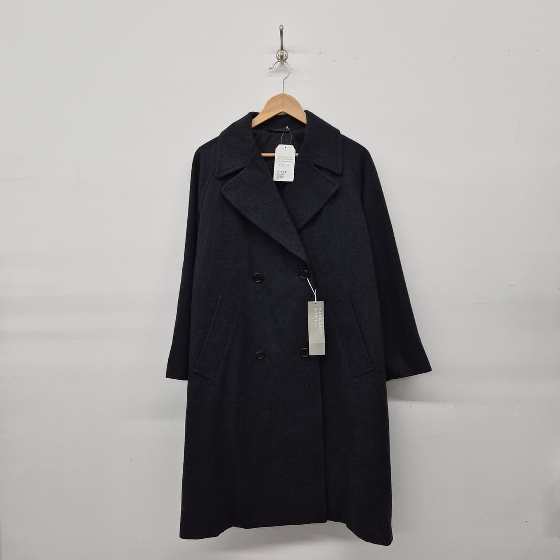 마가렛호웰 블랙 더블 롱코트 여성 L 상품이미지1