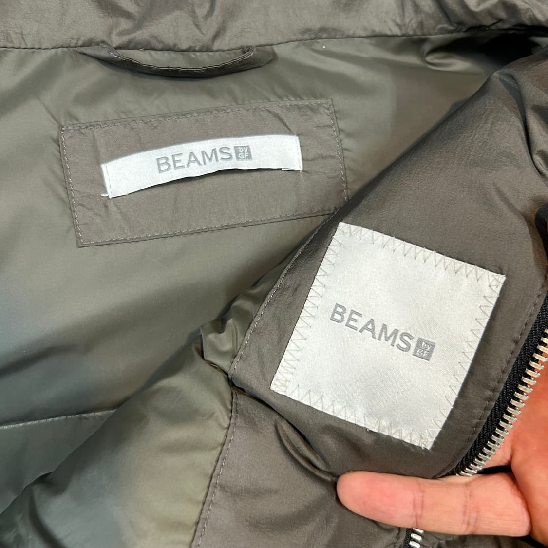 L) 빔즈 BEAMS by GF 오리털 패딩 점퍼 상품이미지7