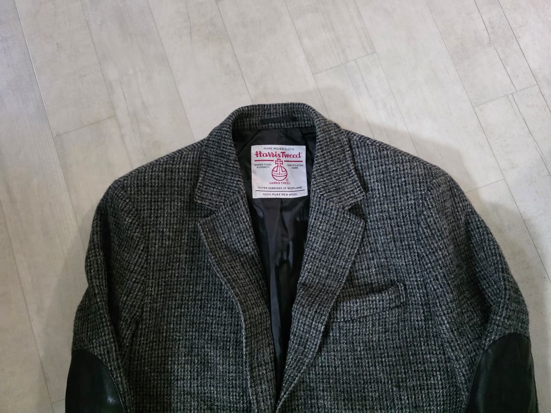 빈폴 해리스 트위드 레더 패치 자켓 L 상품이미지2
