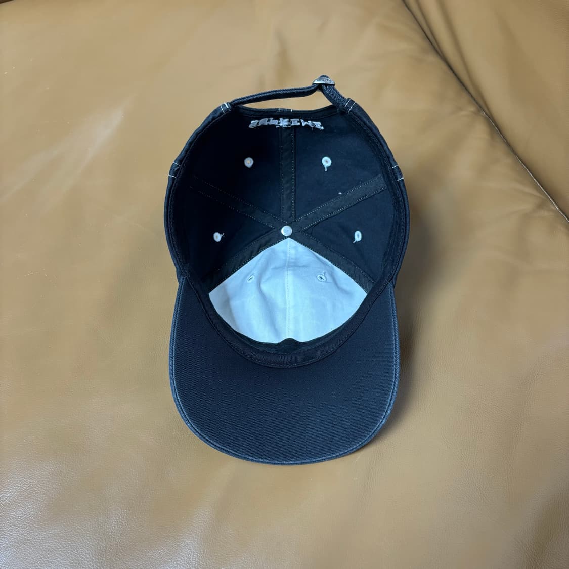 Supreme 슈프림 23ss 바이저 스티치 블랙 6패널 볼캡 모자 상품이미지7