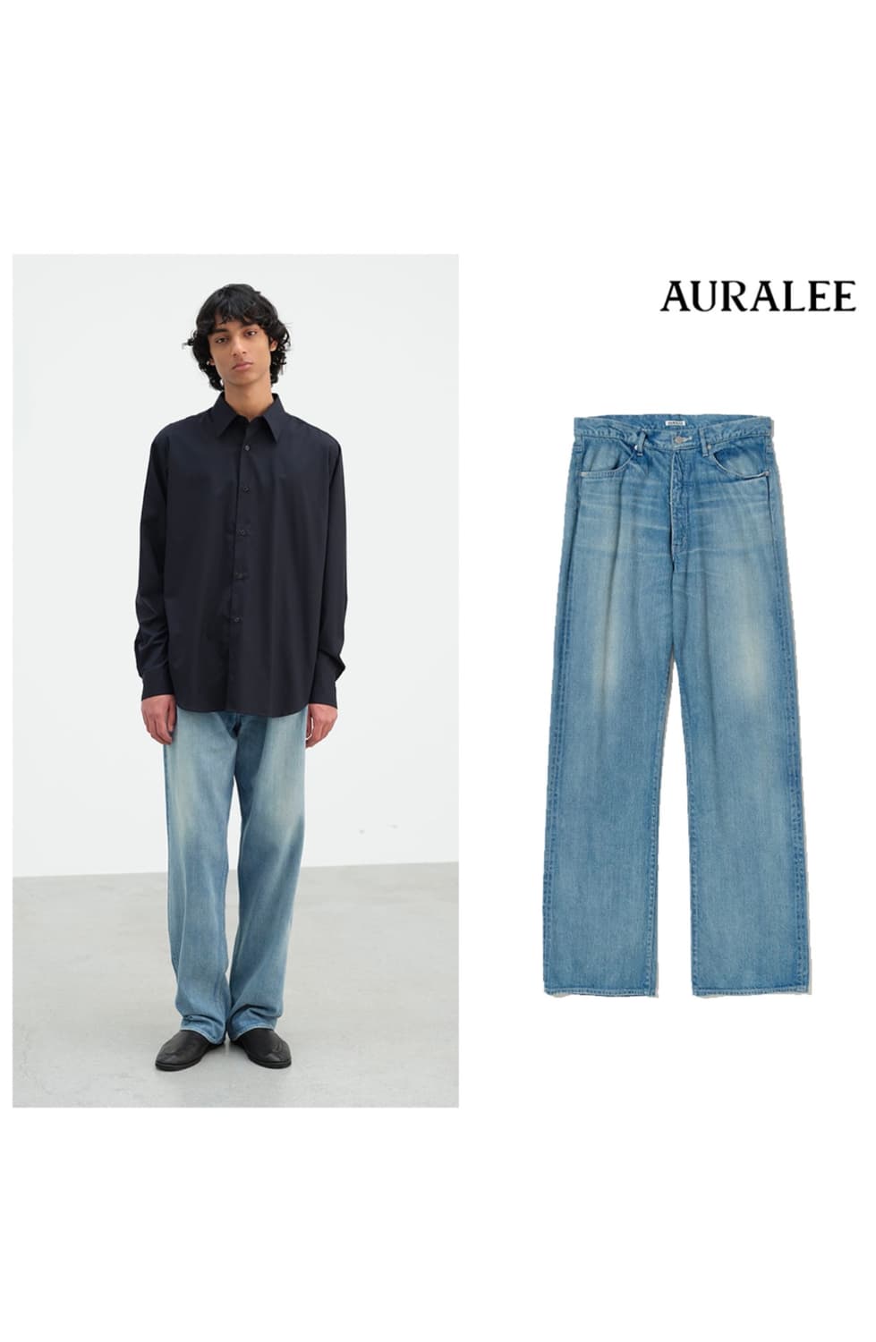 25ss 오라리 셀비지 (와이드x) 2사이즈 상품이미지1