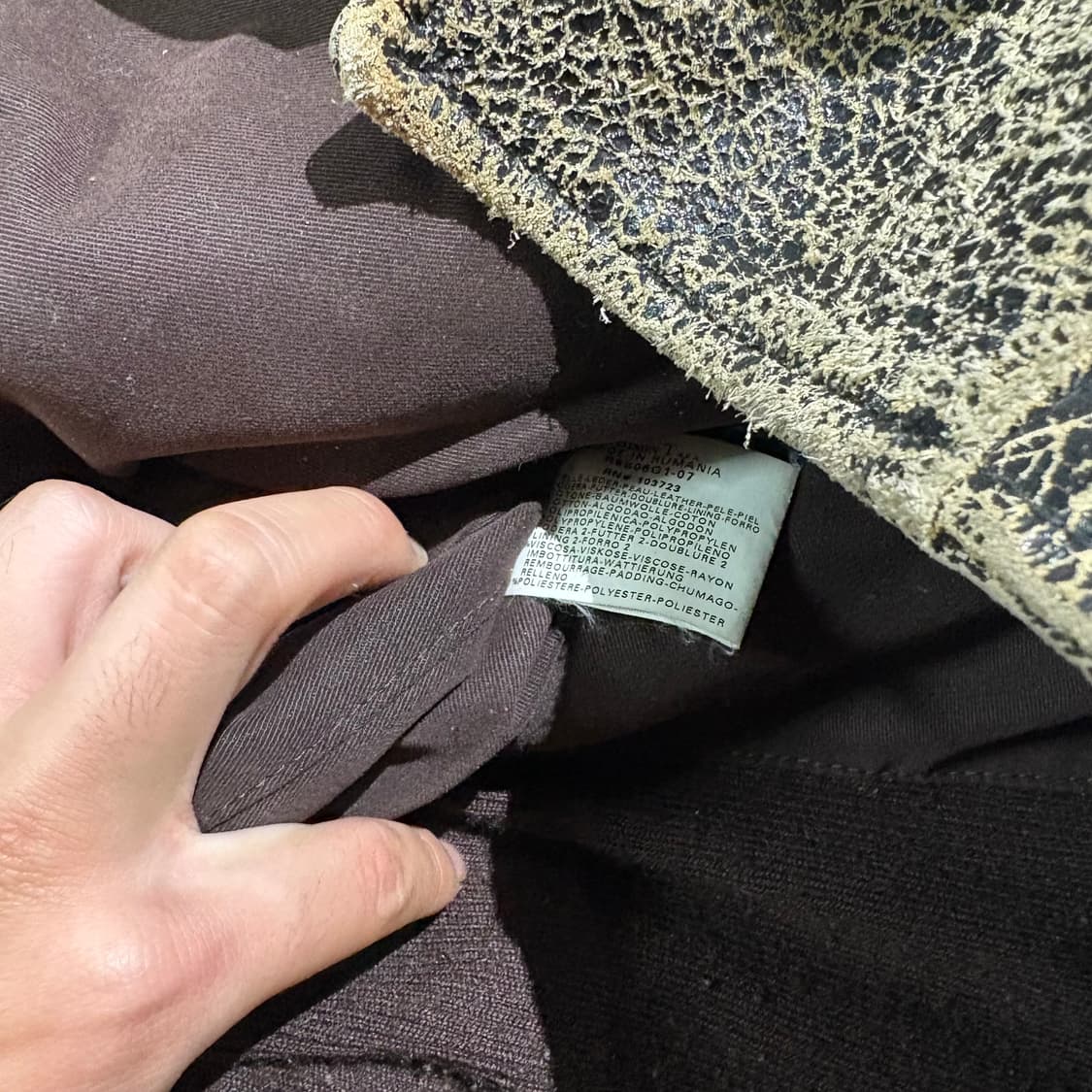 아르마니 90s 빈티지 가죽자켓 상품이미지6