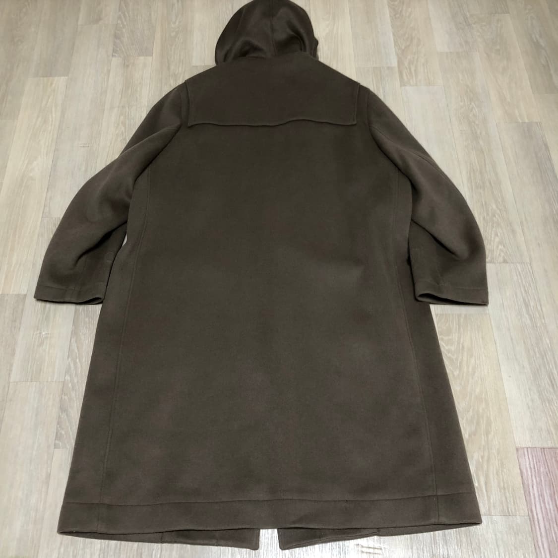 (L) 비바스튜디오 VIVA STUDIO 오버핏후드 더플코트 카키브라운 상품이미지8