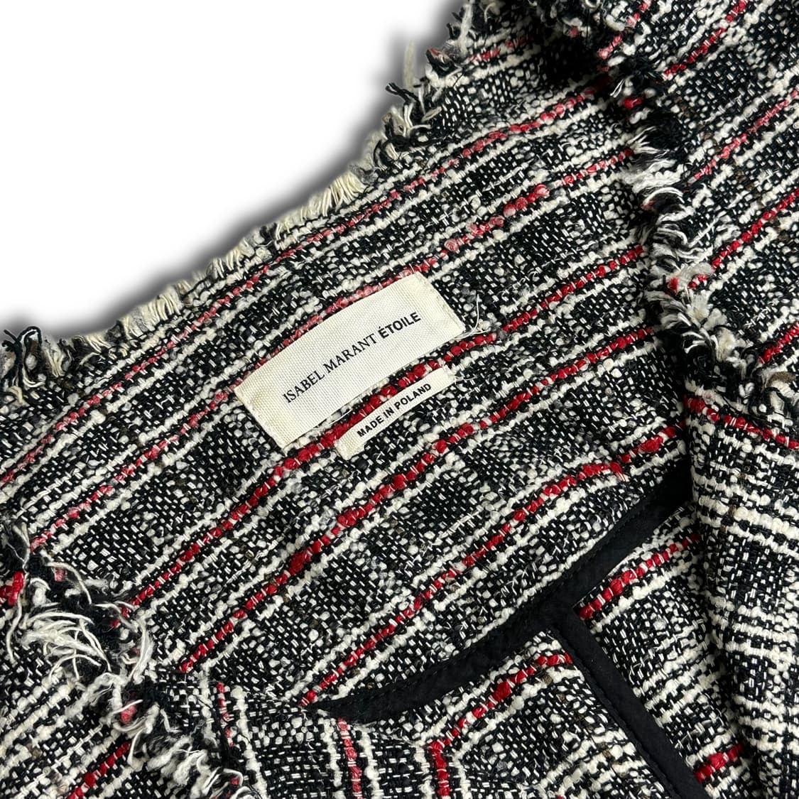 Isabel Marant Tweed Crop Blazer Jacket 상품이미지3