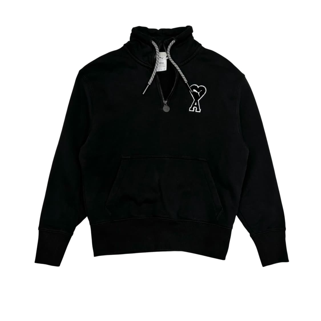 아미x푸마 블랙 하프집업 맨투맨 상품이미지1