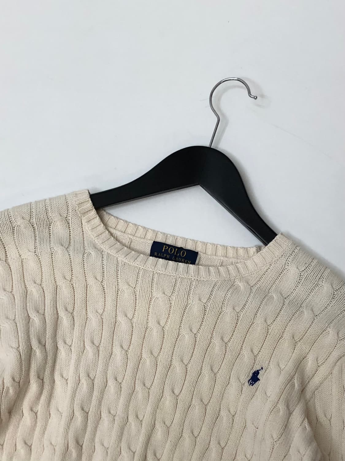 Polo 폴로 랄프로렌 아이보리 케이블 니트 상품이미지1