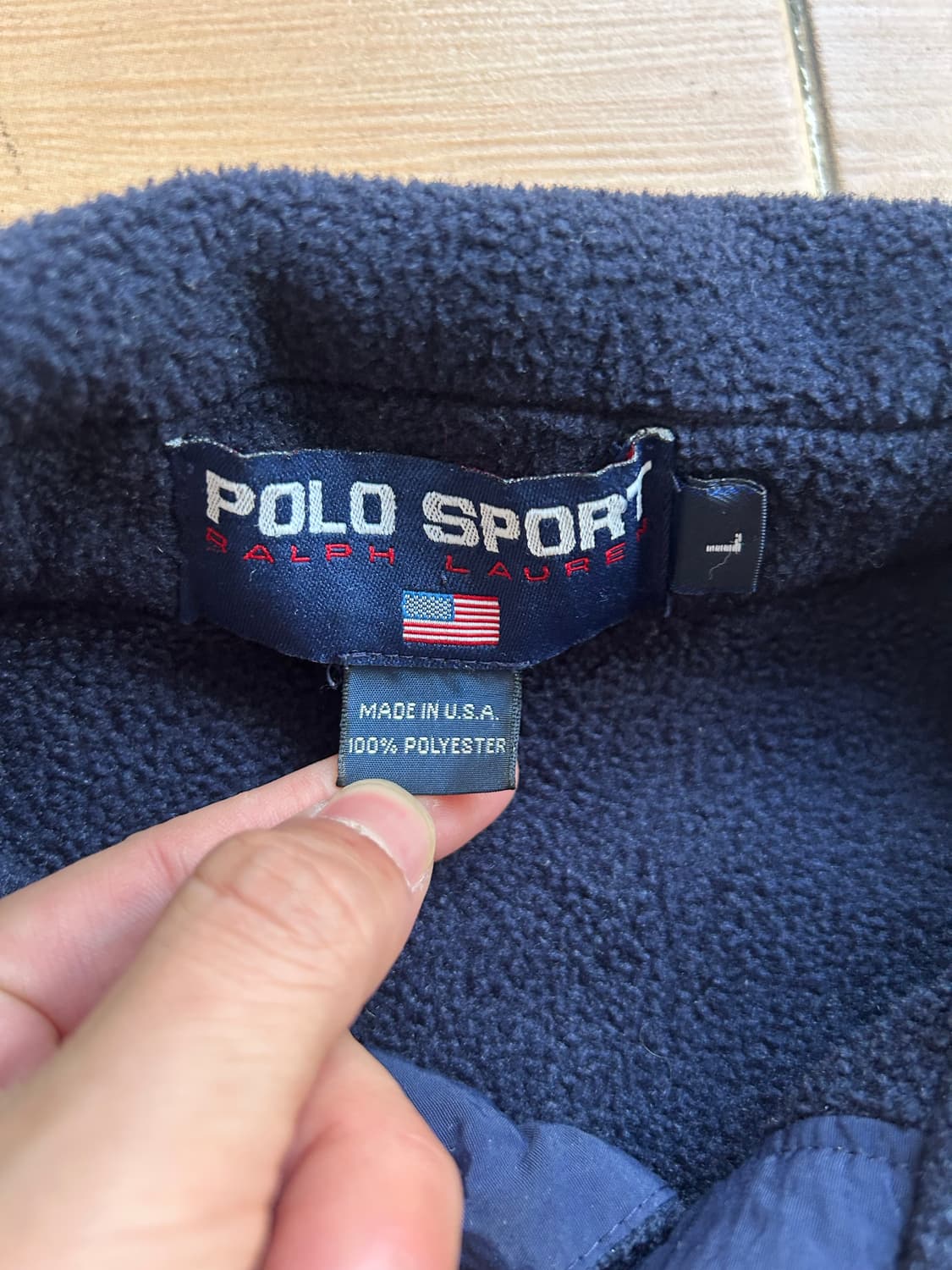 90‘s USA 폴로스포츠 플리스풀오버 상품이미지4