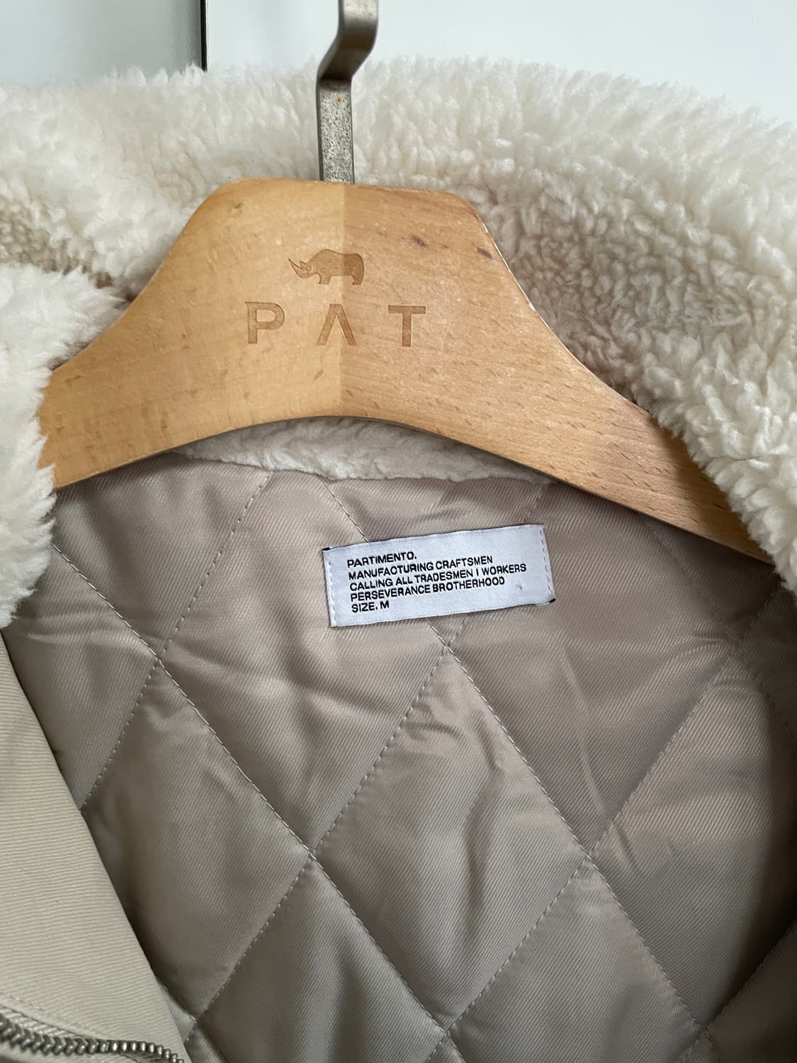 파르티멘토 3M 신슐레이트 플리스 자켓 베이지 상품이미지5