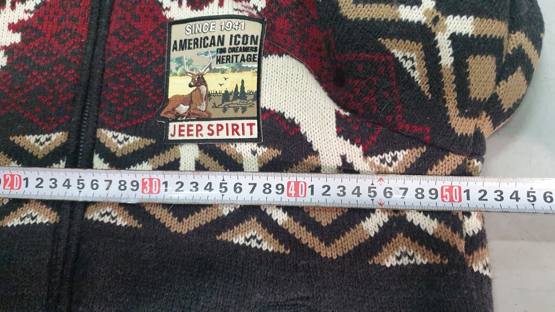 지프 스피릿 노르딕 니트 후드집업 M(95) 상품이미지5