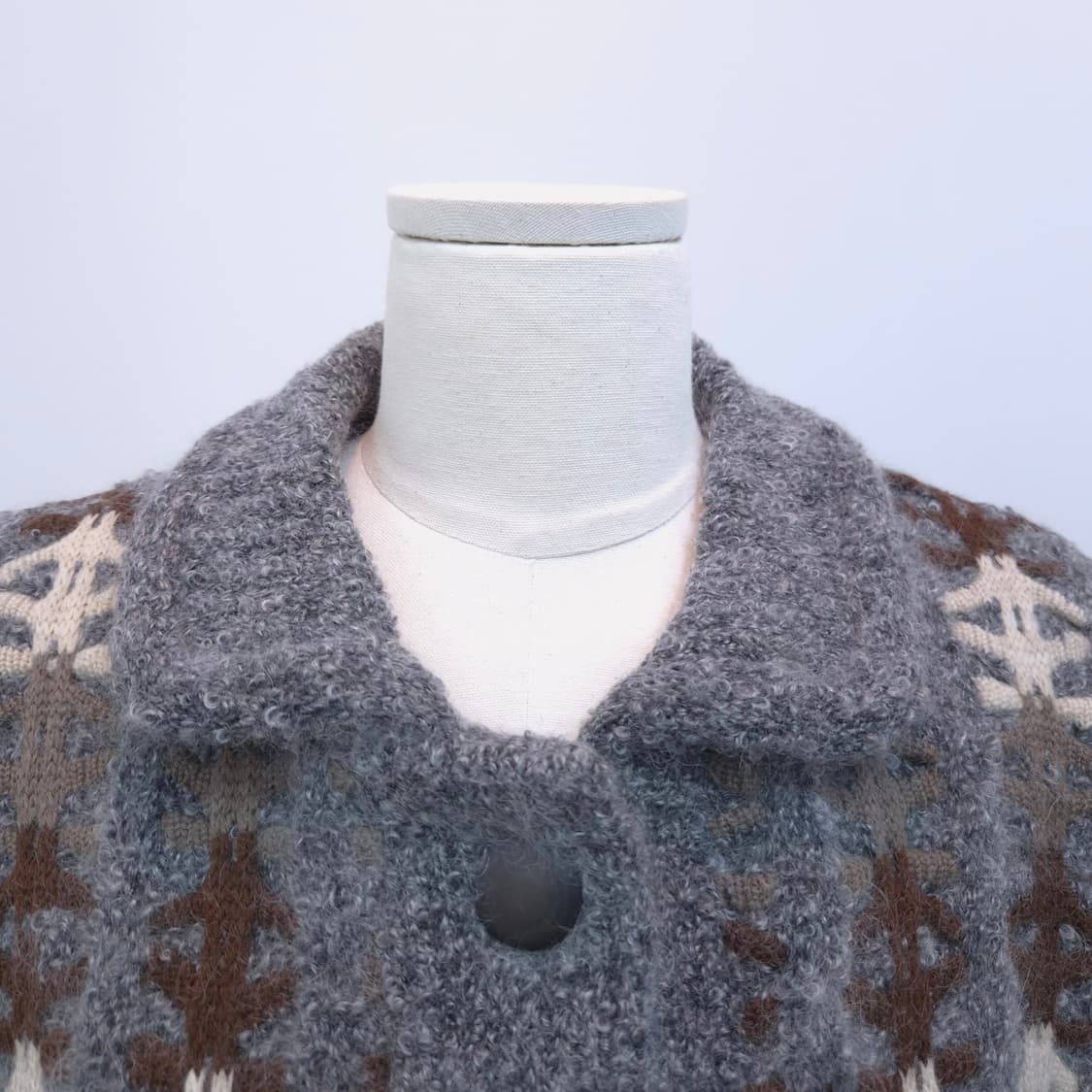 일본제 EL MIDAS 울 100% 토끼털 퍼코트 상품이미지2