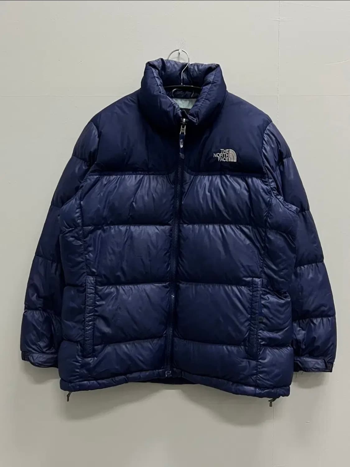 노스페이스 700필 구스다운 눕시 패딩 자켓 블루 상품이미지2