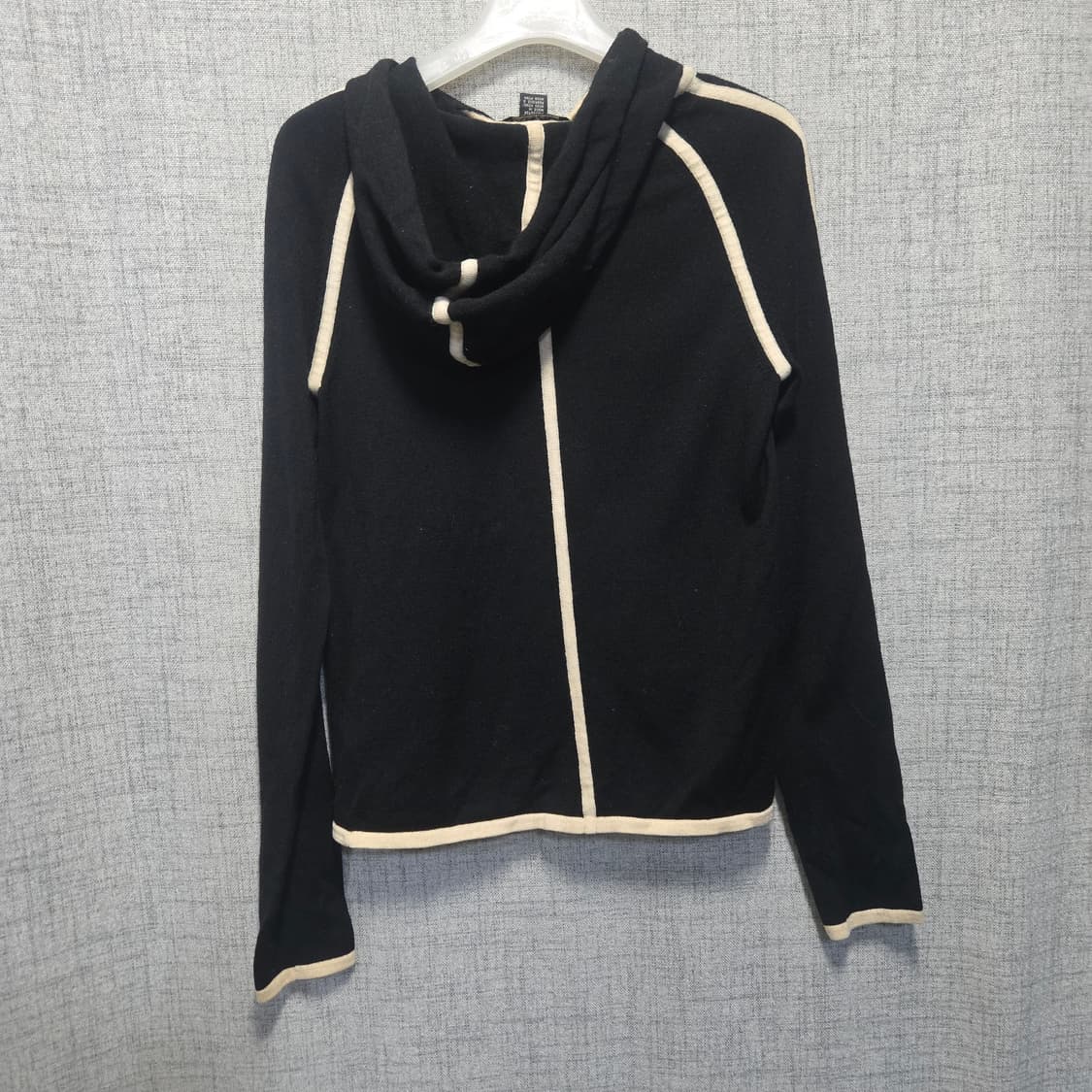 DKNY 블랙 후드 집업 니트 가디건  상품이미지2