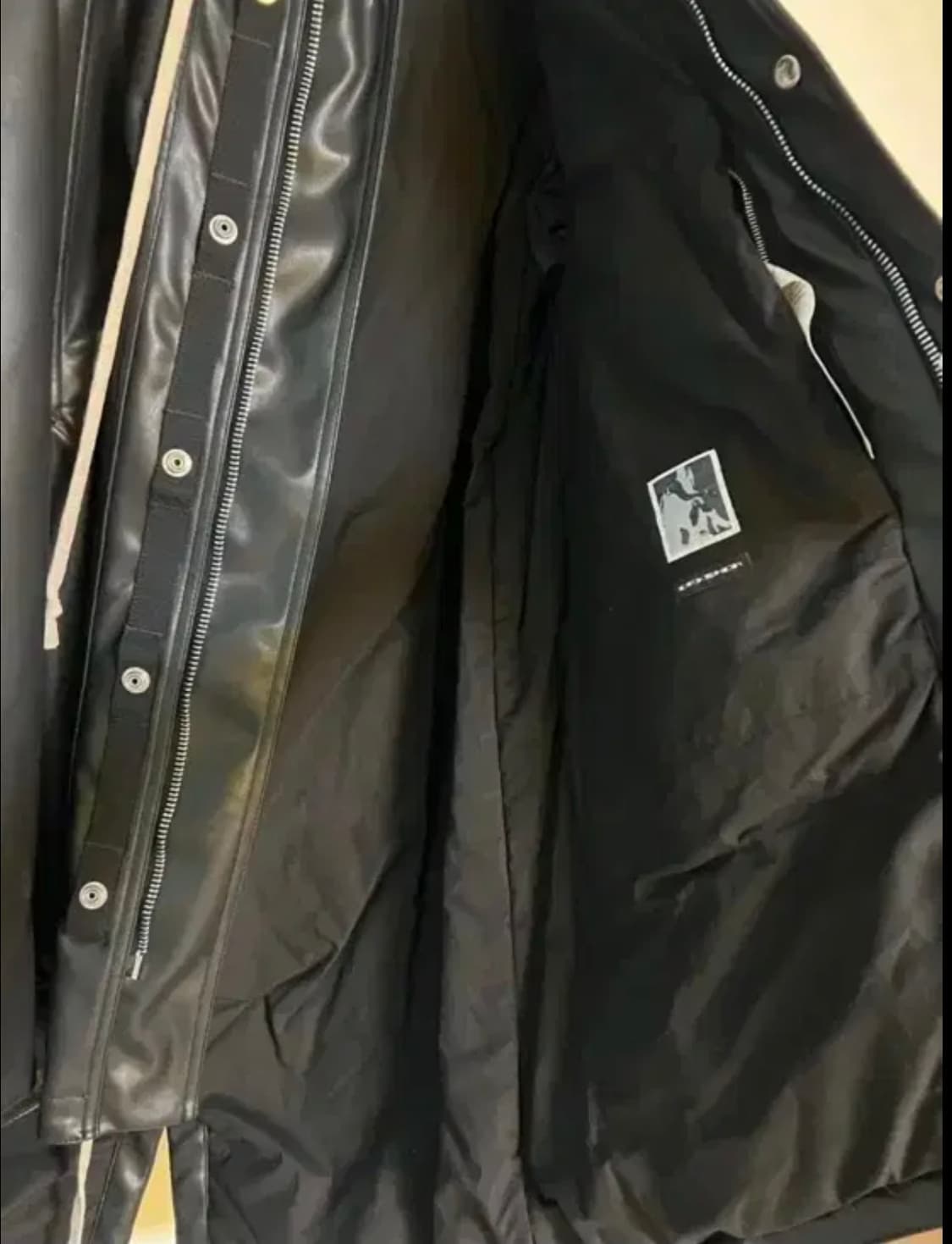 릭오웬스 레더코트 S 상품이미지4