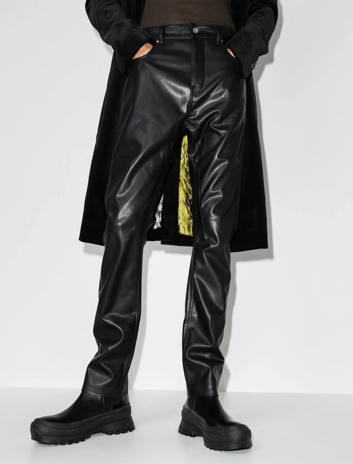 릭 오웬스 디트로이트컷 비건 레더 팬츠 32 사이즈 상품이미지6