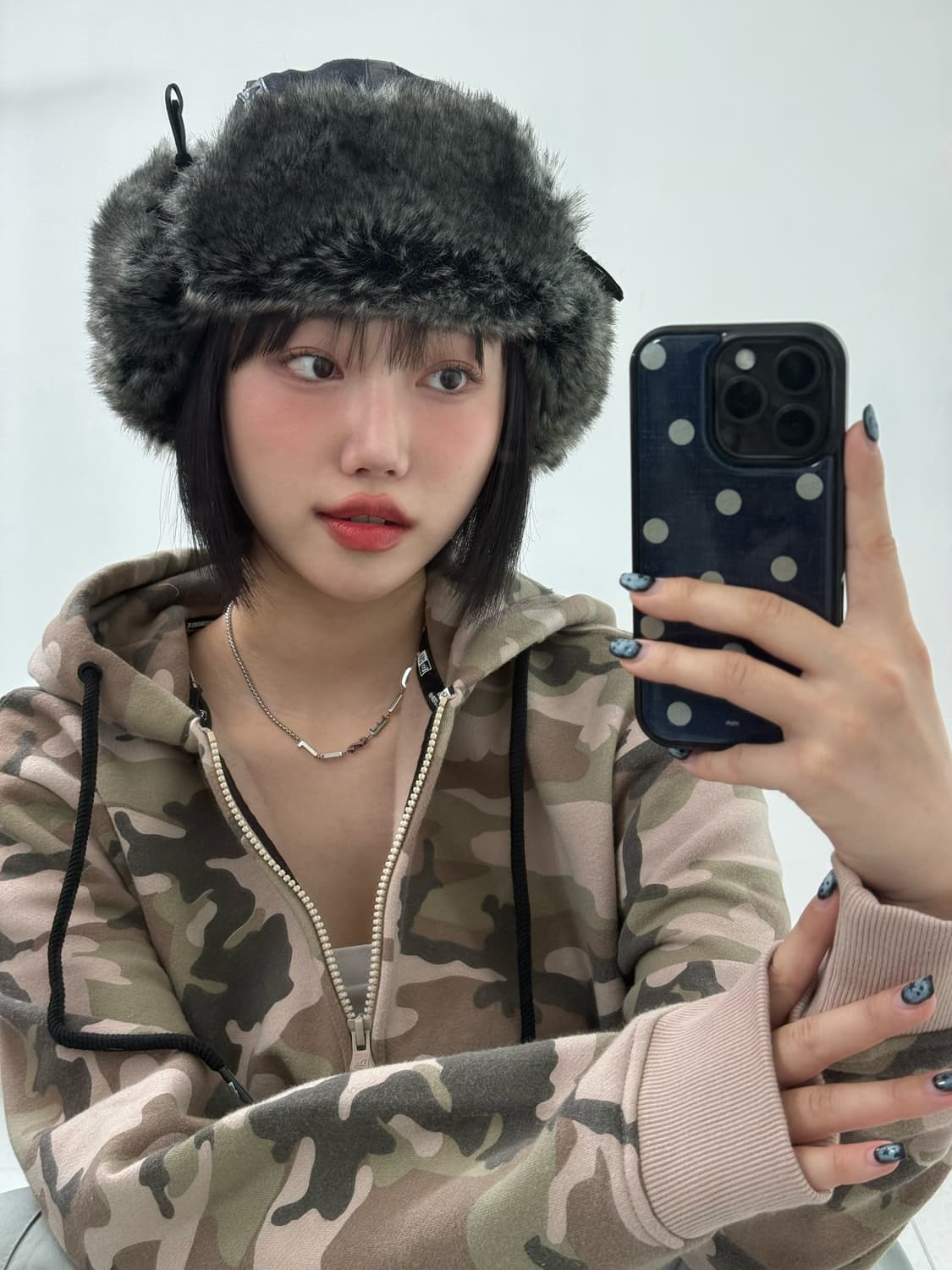 햇츠온 블랙 스터드 트루퍼햇 상품이미지2