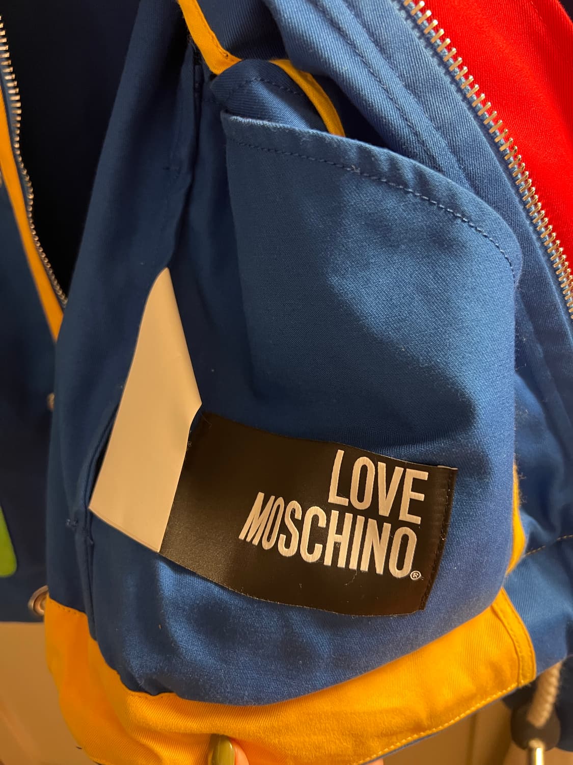 Moschino 모스키노 컬러 블록 후드 자켓 상품이미지4