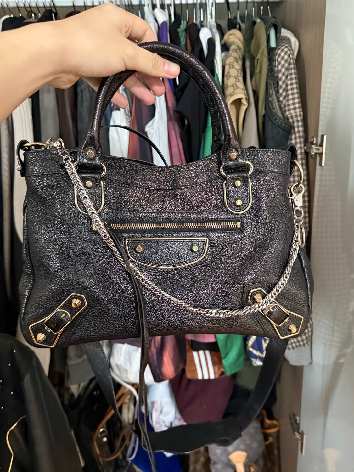 교환 우선)발렌시아가 모터백 상품이미지1