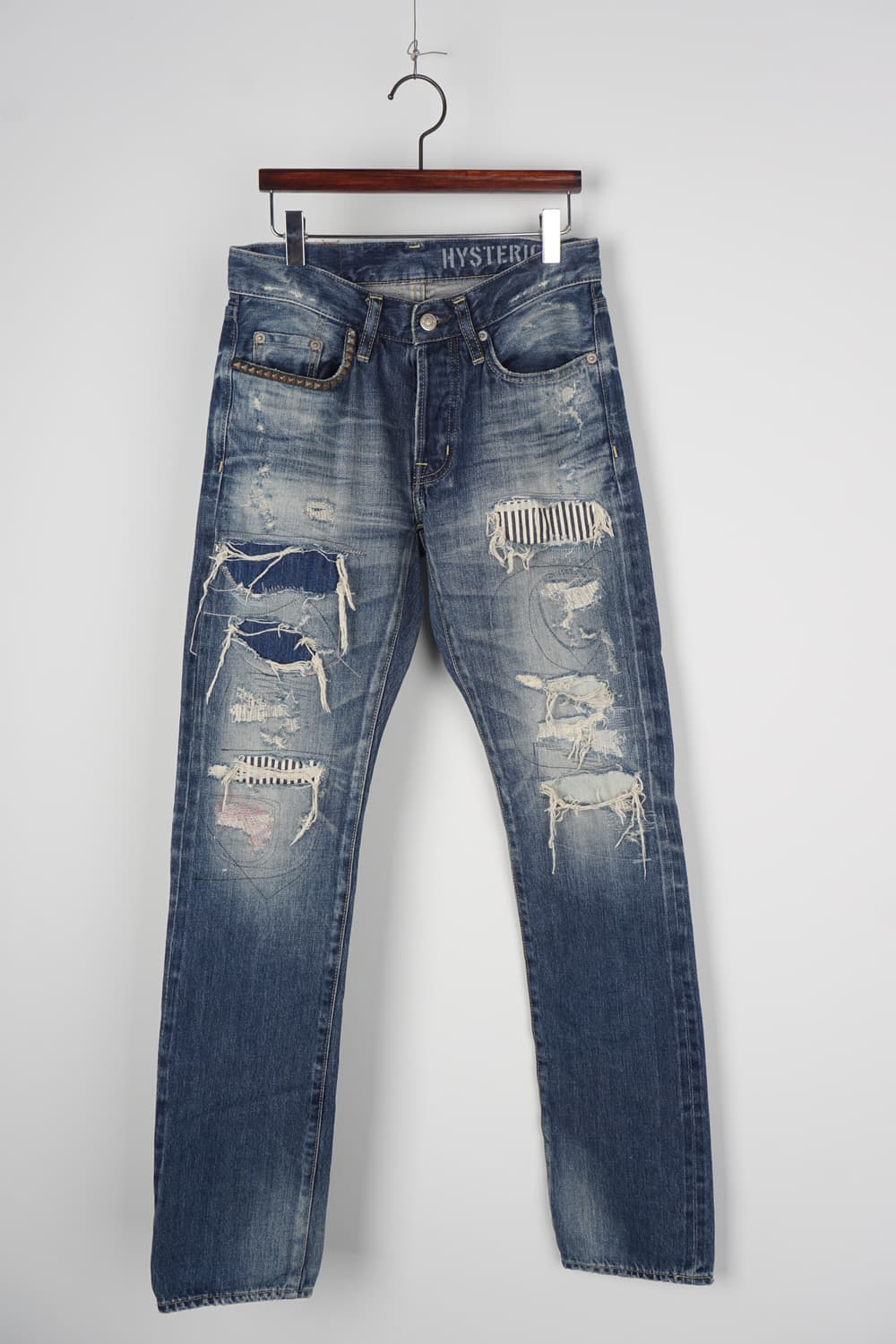 00's HYSTERIC GLAMOUR patchwork denim 상품이미지1