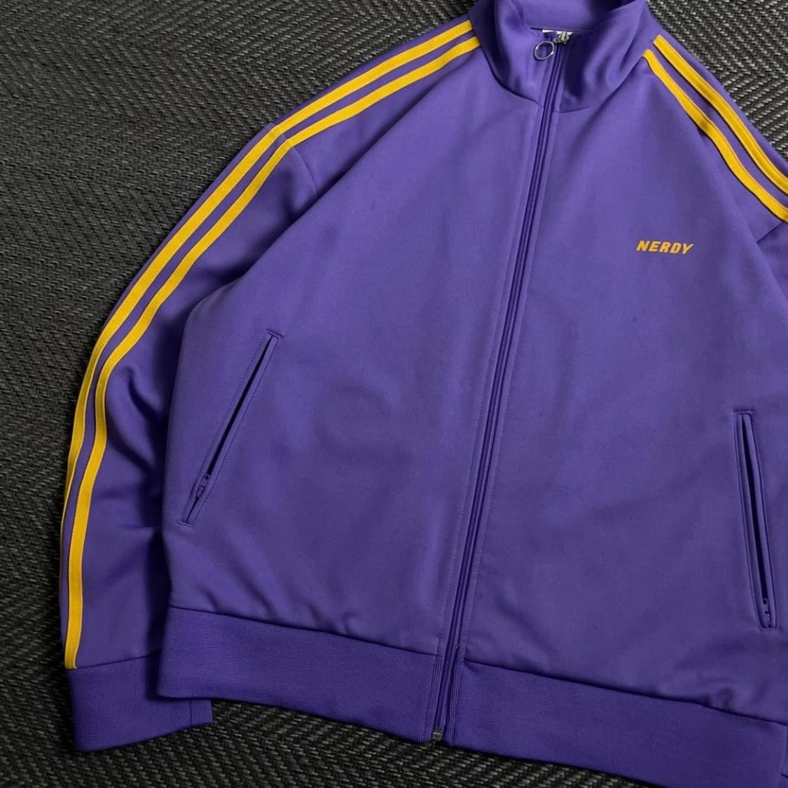 널디 루즈핏 퍼플 트랙탑 져지o 4976 상품이미지3