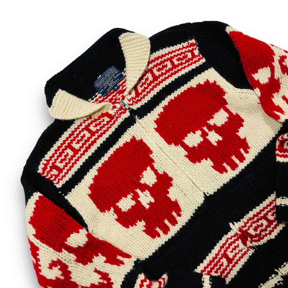 WILLPIPS 90s wool Skull Cowichan Jacket 상품이미지2