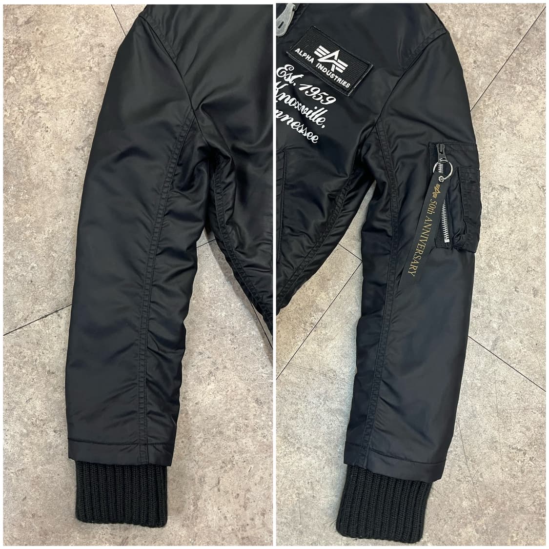 알파인더스트리 X 벤스 50주년 ma1 자켓 블랙 M #csz2480 상품이미지10