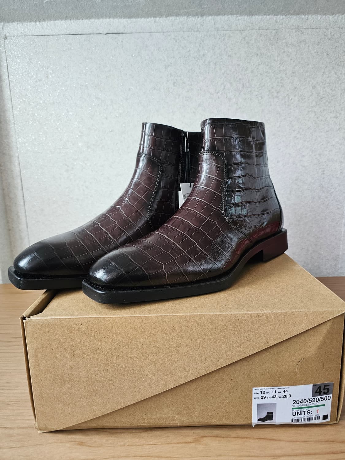 새상품 자라 컬렉션 파티나 가죽 부츠(290) 상품이미지2